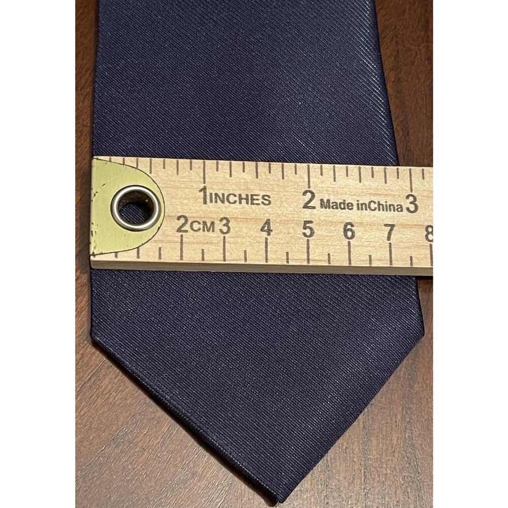 Van Heusen Blue 75% Polyester 25% Nylon Men’s Neck Tie Made In China - Picture 4 of 9